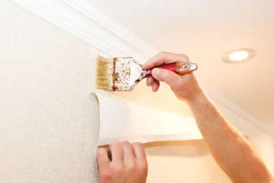 Pose de papier peint à Éternoz — revêtements muraux et toiles de verre